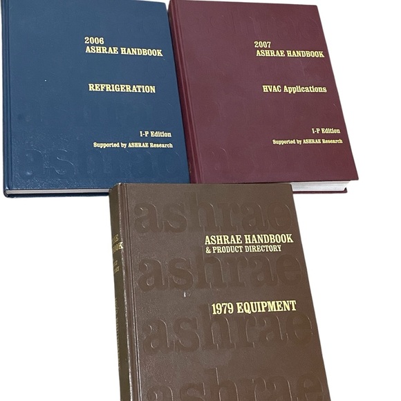 ASHRAE Handbook Set - Blue, Red, Brown - Picture 1 of 11
